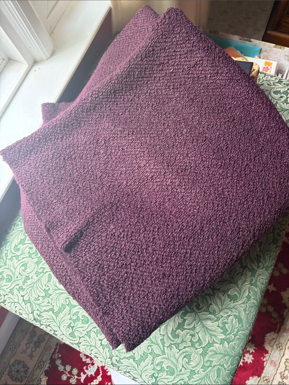 Eggplant fabric